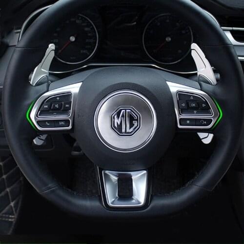 Lsrtw2017 Car Steering Wheel Logo Ring Button Cover for Mg Mg6 Hs Zs 2018 2019 2020 2021 Accessories Auto Styling Parts