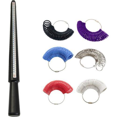Standard Measure Ring Sizer Mandrel Finger Gauge Stick Finger Sizer Jewelry Tools & Equipments Unisex Wedding Ring Finger Sizer