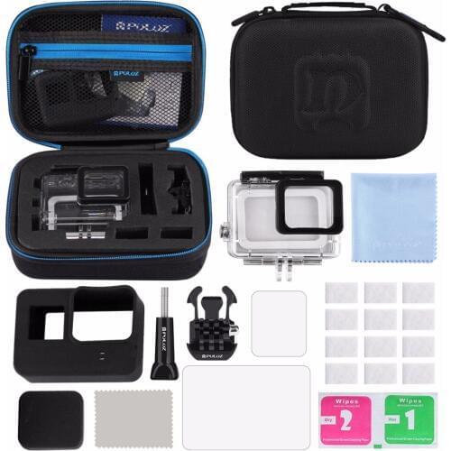 PULUZ 12 in 1 Surfing Accessories Combo Kits with Small EVA Case for GoPro HERO6 /5 Action Camera Accessories Kits