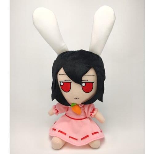 New Hot Original Anime Cartoon Cute Cosplay TouHou Project Tewi Inaba Plush Toy Doll Slimited Edition Gift 20cm