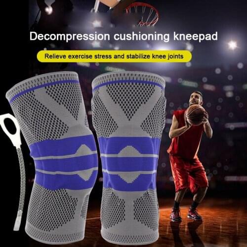 New Spring Support Nylon Padded Knee Pads Support Brace Meniscus Patella Protector Sports Safety Protection Kneepad N66