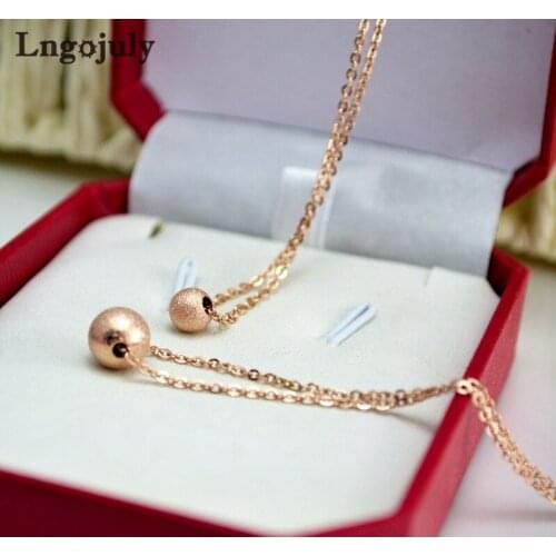 New Women Necklaces Titanium Steel Simple Pendant Necklaces For Women Girlfriend Anniversary Wedding Necklace Jewelry Gift