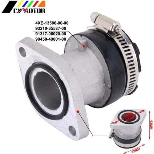 Motorcycle Carburetor Interface Intake Manifold Connector Pipe Adapter Boot Set For YAMAHA YFM250X Bear Tracker 1999-2004
