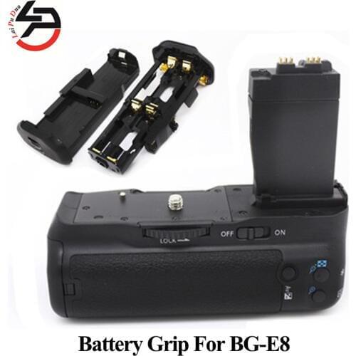 BG-E8 Digital Camera Battery Grip For Canon For EOS BG E8 550D 600D 650D 700D T5i T4i T3i T2i As MK-550D