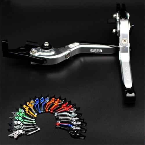 With Logo For Yamaha XSR 900 XSR900 ABS 2016-2018 Red&Titanium Adjustable Folding Extending CNC Motorcycle Brake Clutch Lever