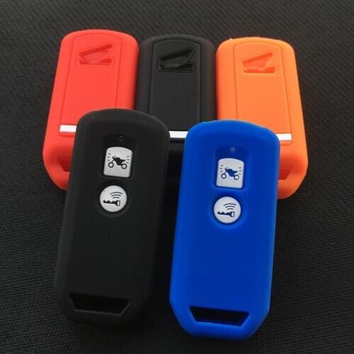ZAD Silicone moto Key cover case shell set holder For Honda PCX 150 hybrid X-ADV SH125 Scoopy SH300 Forza 125 2018 Motorbike key