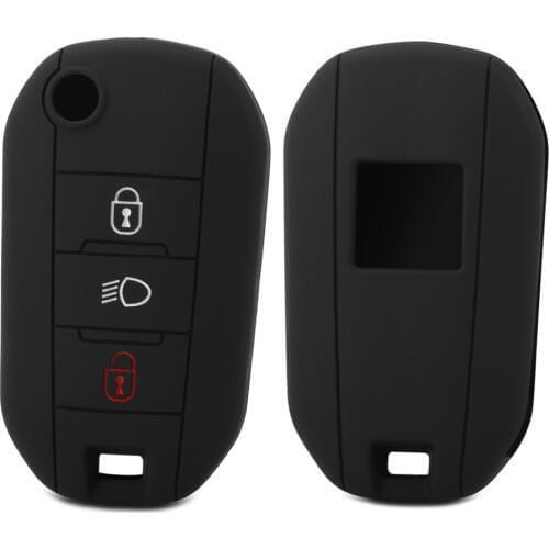 Silicone Remote Keyless Key Fob Cover Case Shell Skin Hood Protector for Peugeot 3008 208 308 RCZ 508 408 2008 307