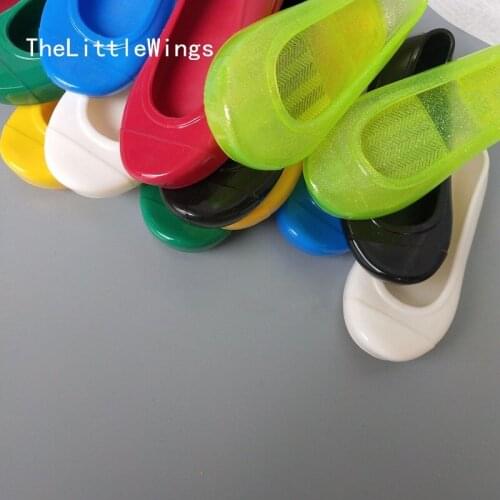 Cute Flat Girls Princess Jelly Shoes Autumn Spring 2021 New Korean Childrens Super Soft School Rain Shoes 1-6 Years OldY