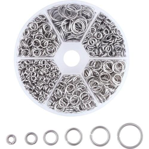 MultiSizes Stainless Steel Jump Rings Close but Unsoldered For Jewelry DIY Handmade Making 4/5/6/7/8//10mm Accessories