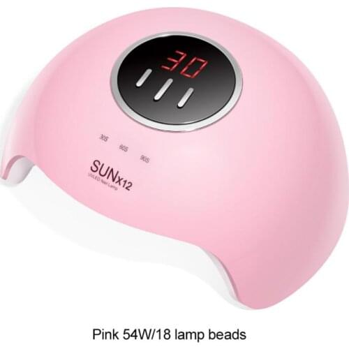 54W 18 LED Nails Lamp Intelligent Sensor Three-speed Timing USB Nail Dryer Machine Lamp For Drying UV Nails Gel Polish Manicure
