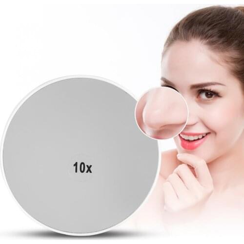 Magnifying Mirror 10x Magnification White Vanity Mirrors Portable Makeup Cosmetic Mirror Beauty Tools