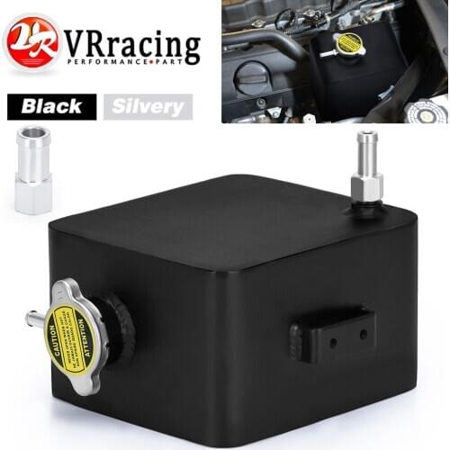 VR - 2L Litre Polished Alloy Header Expansion Water Tank & Cap WATER HEADER TANK Coolant Overflow Tank Reservoir Kit VR-TK24BK