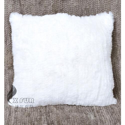 Free Shipping CX-D-85 50x50cm Home Decoration Knitted Rabbit Fur Sofa Cushion Cover ~Drop Shipping