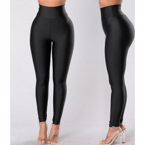 Women Leggings 2019 Spring New Arrivals Slim Solid Black Color Elastic High Waist Casual Long Leggings