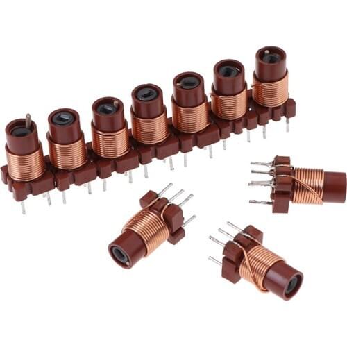 10pcs 12T 0.6uh-1.7uh Adjustable High-Frequency Ferrite Core Inductor Ferrite Core Diameter 3.6mm