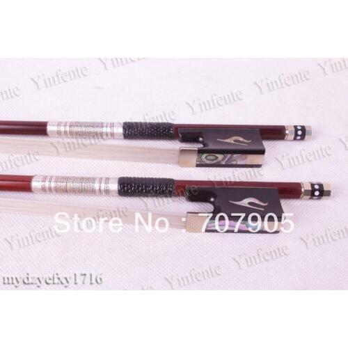 2x New 4/4 Violin Bow Brazil Wood Ebony Frog High quality