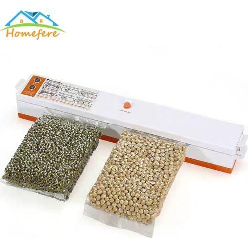 220V/110V Household Vacuum Food Sealer Machine Vacuum Sealing Machine Film Sealer Vacuum Packer Kitchen Appliances With 10 Bags