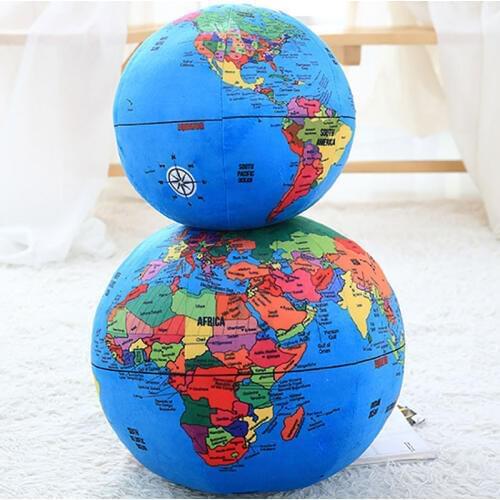 24/31cm 2018 New Colorful Globe Stuffed Plush Toys Pillow Arouses brain Childrens Curiosity Birthday Gifts Toys for Children