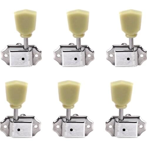 3pairs 6 Semiclosed Guitar String Tuning Pegs Machine Heads 3L + 3R Guitar Parts