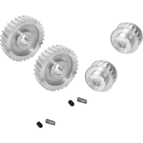 4Pcs Metal Synchronous Pulley Gear Motor Belt Gear Drive Wheel Gear S/N Cj0618 Mini Lathe Gears, Metal Cutting Machine