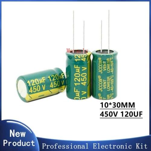 450V 120UF 20% High frequency and low impedance in-line aluminum electrolytic capacitors long life Brand new authentic