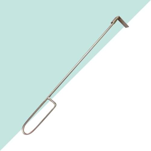 46cm Stainless Steel Charcoal Ash Rake BBQ Ash Tool Rake Poker for Kamado Joe Charcoal Smoker Wood Burning Stove (Silver)