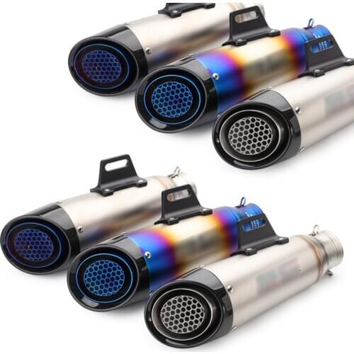 51mm 61mm For Motorcycle Exhaust Pipe Escape Modified Motorbike Laser Marking Muffler For CBR1000RR S1000RR Ninja250 R6