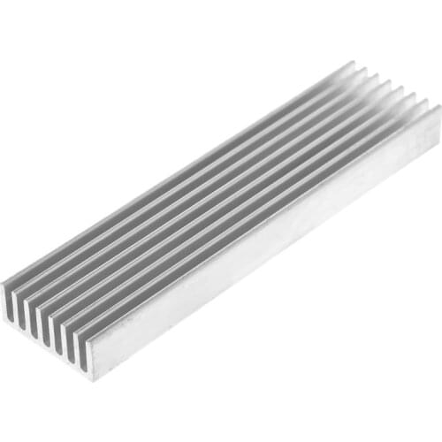 1 PC 100*25*10mm Aluminum Heat Sink DIY Cooler For IC Chip LED Power Transistor N2UB