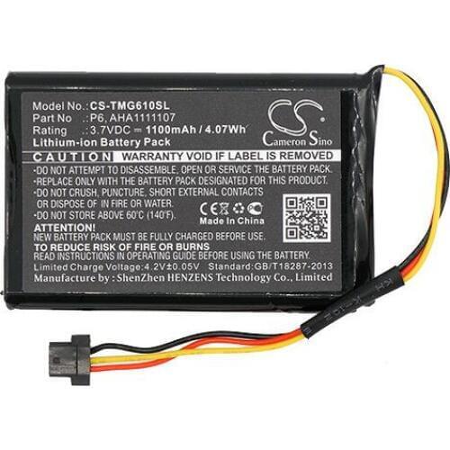 Cameron Sino 1100mah battery for TOMTOM 4FA60 Go 610 AHA1111107 P6 batteries