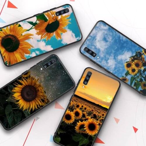 Sunflower sunset flower pattern Phone Case For Samsung Galaxy A 3 6 7 8 10 20 30 40 50 70 71 10S 20S 30S 50S PLUS