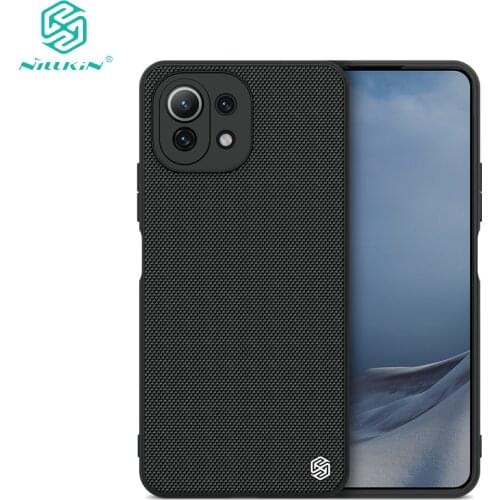 For Xiaomi Mi 11 Lite 5G Case NILLKIN Textured Weaving Nylon Fiber Protective PC Back Cover for Xiaomi 11 Pro Mi 11 Shell