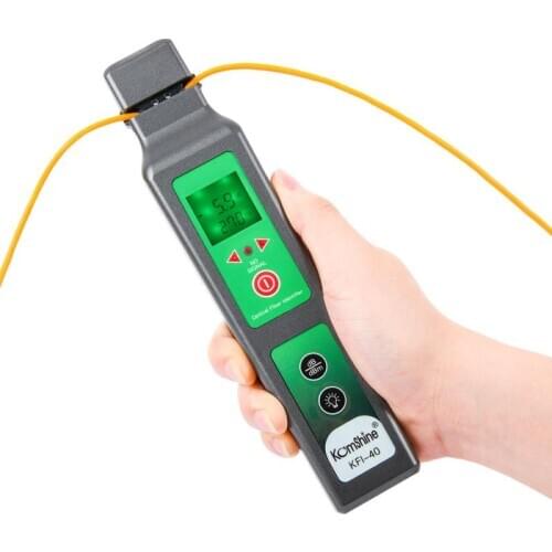 Free Shipping KFI-40 Live Fiber Optical Identifier with LED Display Identifying Direction Break Checker FTTH Testing Tool