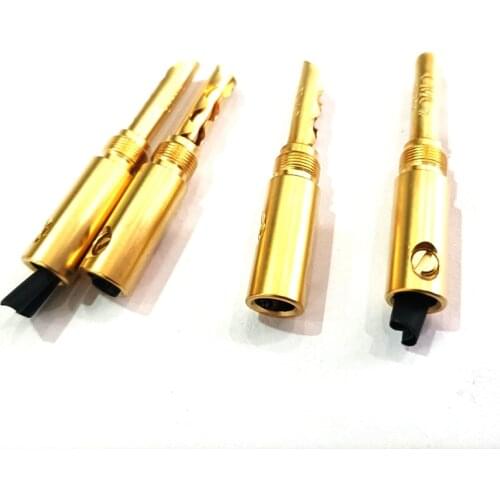 Kangm HIFI DIY CMC Gold Plated Electrical Plugs 5mm audio Jack banana plug connector