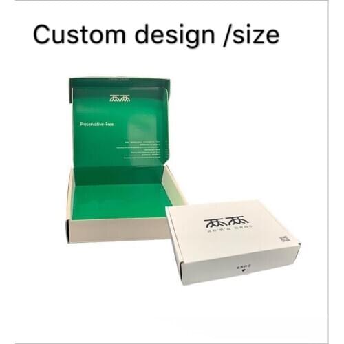 100PCS/lot Small Gifts Packaging Box Blank Kraft carton Support custom sizes and printed logo patterns