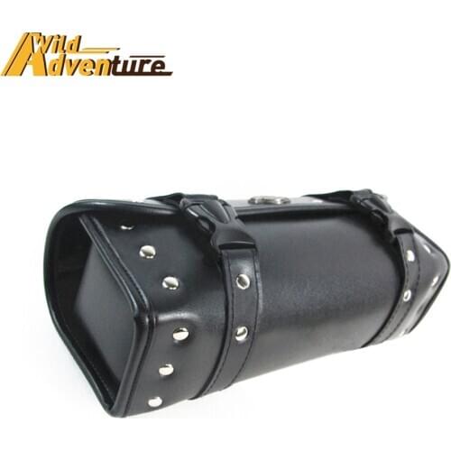 Saddlebag Leather For Harley Sportster Dyna Touring Toolbag Saddle Bag Side PU Pannier Pouch Tool Storage Luggage Case