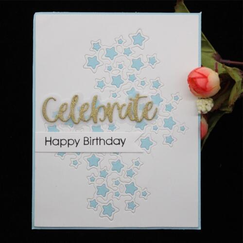 KSCRAFT Star Background Metal Cutting Dies Stencils for DIY Scrapbooking/photo album Decorative Embossing DIY Paper Cards