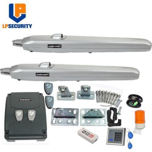 LPSECURITY 350KGS foresee Extra Heavy Duty 24V Double Linear Gate Opener & Closer for Double Gates
