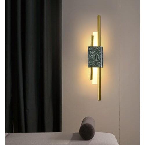 Postmodern Minimalist Light Luxury Wall Lamp Designer Lamp Hotel Living Room Background Wall Decoration Bedroom Bedside