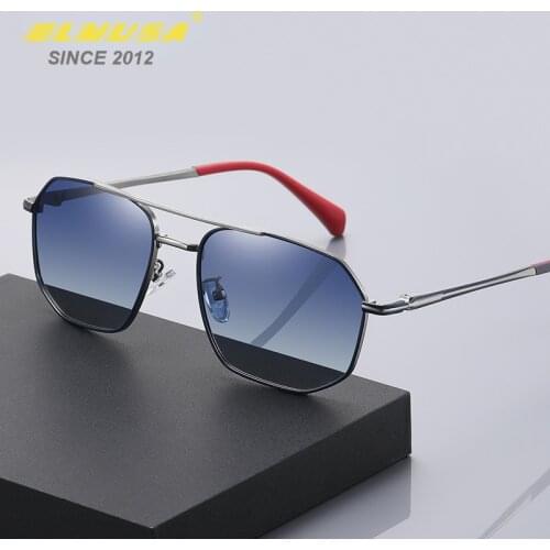 BLMUSA 2021 New Mens Polarized Sunglasses High Quality Sun Shading Glasses Cool Man Car Driving Eyewear Sunglass Gifts For Men