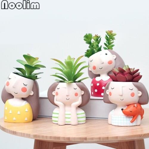 4Pcs/Lot Planter Set Tabletop Vase Succulent Plants Container Mini Bonsai Cactus Flower Pot Home Decor Girls And Boys Crafts