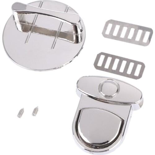 Buckle Twist Lock Hardware For Bag Shoulder Handbag DIY Craft Turn Locks Clasp 85LA