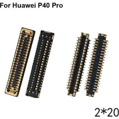5pcs FPC connector For Huawei P40 Pro LCD display screen on Flex cable on mainboard motherboard For Huawei P 40 Pro P40pro
