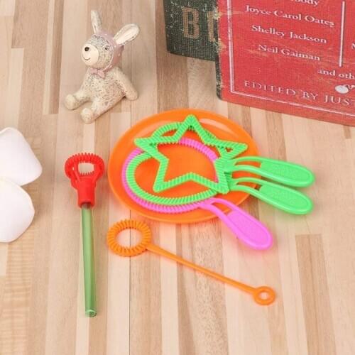 2020 New Boy Girl Education Toy Gifts Kids Blowing Bubble Bar Toys For Children Summer Outdoor Fun Game Soap Liquid Not Included