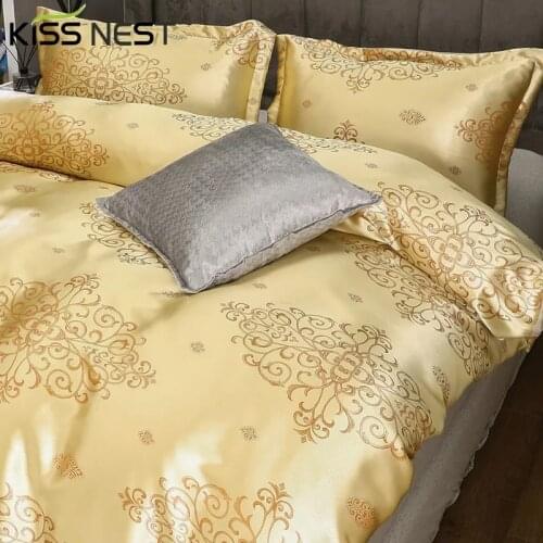 European Style Luxury Jacquard Duvet Cover Set (Quilt Cover + Pillowcase) Twin Full Queen King Single Double