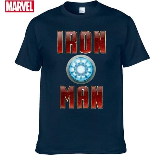 Marvel The Avengers Iron Man Short sleeve tee Mens T-shirts with short sleeves 2021 Summer graphic t shirts #26
