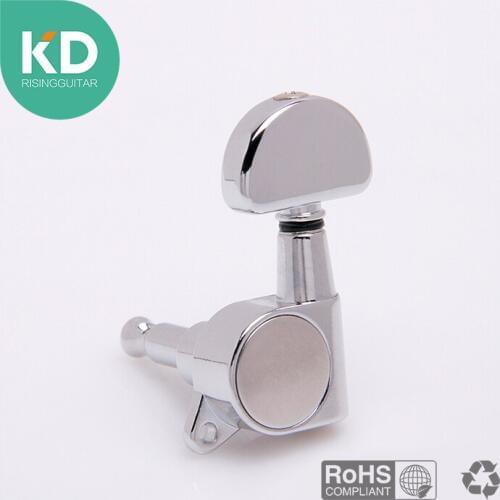 1 PCS Half Round Electric Guitar tuning peg replacement, Acoustic Guitar machine head tuning key ratio 1:18 guitar spare parts