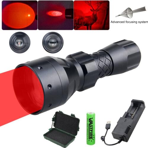 Zoomable 500 Yards Weapon Light XM-L T6 LED WHITE Tactical Hunting Flashlight Gun Light+Rifle Scope Mount+Switch+18650+Charger