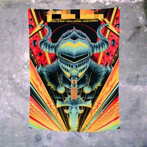 Vintage Rock and Roll Posters Metal Music Stickers Band Logo Flag Banner Wall Chart Canvas Painting Wall Art Bar Cafe Home Decor