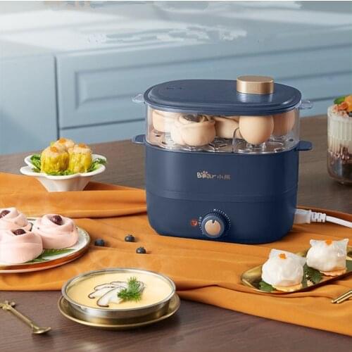 Bear 220V Egg Cooker Household Double-layer Egg Steamer Timer Automatic Power-off and Unattended Breakfast Machine