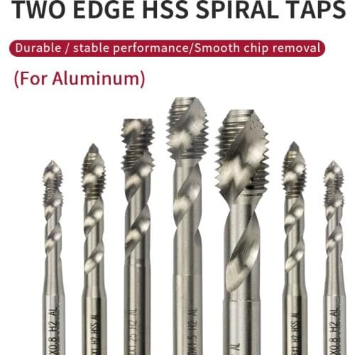 1pcs/5pcs/10pcs M6*1/M4*0.7/M8*1.25 CNC machining and turning parts aluminum tap